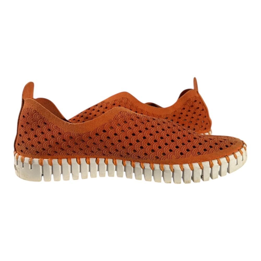 Ilse Jacobsen Women's Tulip 139 HORNBAEK Camelia Orange Slip-on Shoe Size 7.5 - Picture 9 of 10
